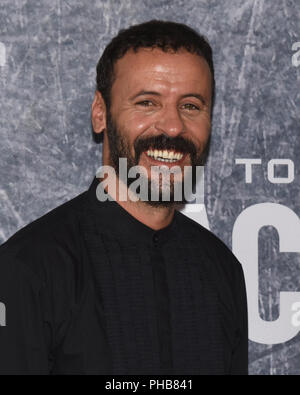 San Pedro, California, USA. 31st Aug, 2018. ALI SULIMAN attends the Premiere Of 'Tom Clancy's Jack Ryan' at the opening night of Los Angeles Fleet Week 2018 in San Pedro California. Credit: Billy Bennight/ZUMA Wire/Alamy Live News Stock Photo