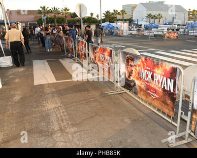 San Pedro, California, USA. 31st Aug, 2018. ATMOSPHERE the Premiere Of 'Tom Clancy's Jack Ryan' at the opening night of Los Angeles Fleet Week 2018 in San Pedro California. Credit: Billy Bennight/ZUMA Wire/Alamy Live News Stock Photo
