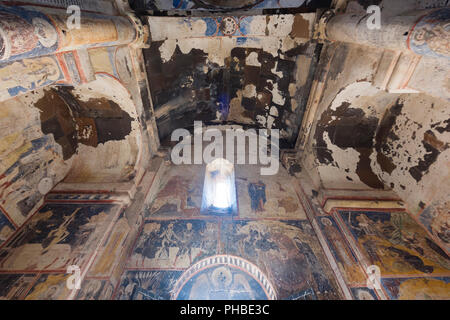 Kars, Turkey - August 10, 2018 - Interior of the Church of Tigran Honents in the ruins of Ani, capital of ancient Armenian Bagradit Kingdom, in Kars, Stock Photo