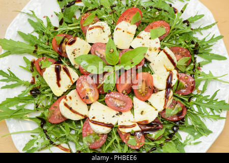 italian salad with mozzarella and tomatoes Stock Photo