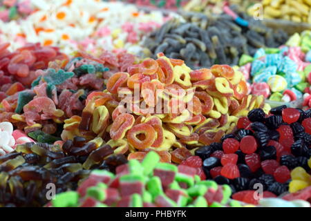 colored jelly sweets in Israel Stock Photo