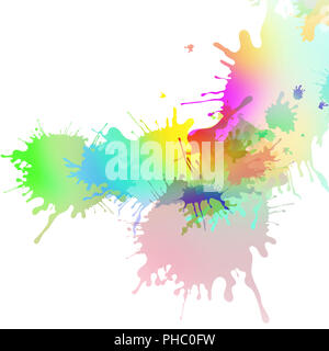 paint pattern and splatter background with paint runs Stock Photo