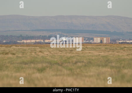 British Airways shuttle service for London Heathrow seen departing Glasgow International Airport, Renfrewshire, Scotland - 28th February 2016 Stock Photo