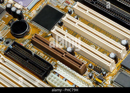 Motherboard close up Stock Photo