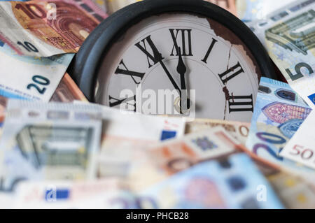 Five minutes before twelve o'clock Stock Photo