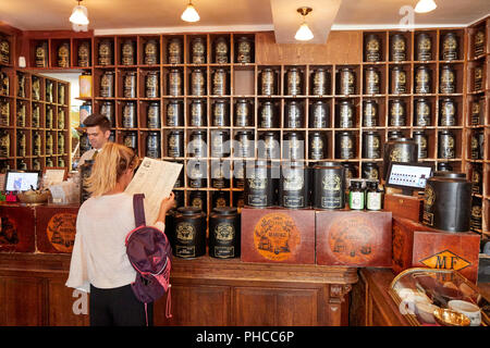 Mariage Freres tea room and shop in the Marais, Paris, France
