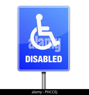 Disabled Parking sign Stock Photo