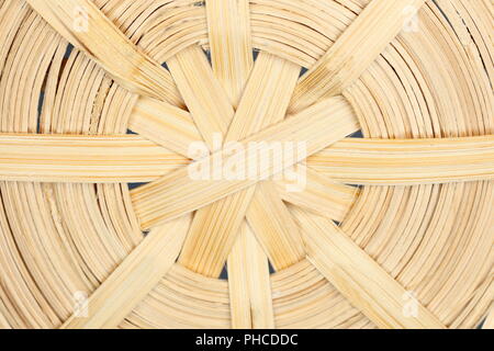 round weaved wooden pattern Stock Photo