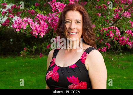 beautiful middle aged woman Stock Photo