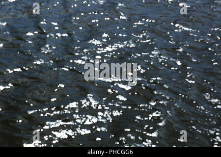 background, dark water surface, bokeh Stock Photo