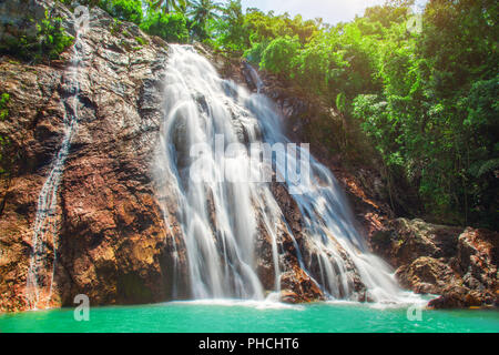 Na Muang 1 waterfall, Koh Samui, Thailand Stock Photo