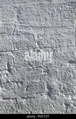 Whitewashed house wall Stock Photo