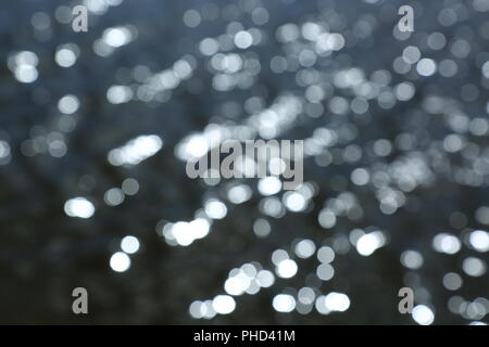 background, dark water surface, bokeh Stock Photo