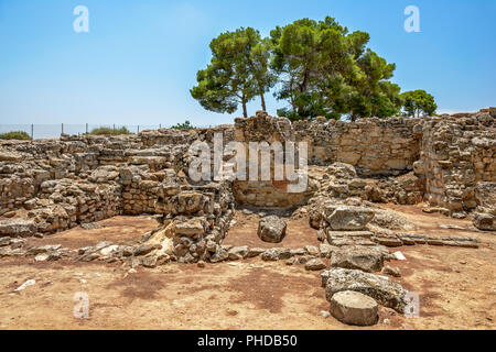 Archaeological site of Phaistos on Crete, Greece Stock Photo