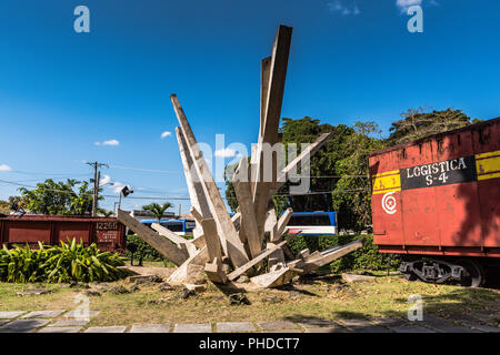 Santa Clara, Cuba / March 16, 2016: The Tren Blindado is a national monument, memorial park, and museum of the Cuban Revolution, located in the city o Stock Photo