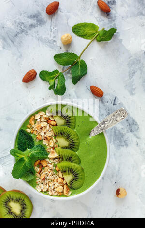 Healthy breakfast smoothie bowl. Stock Photo