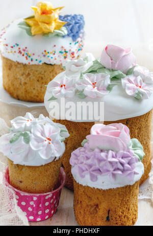 Easter cakes close-up. Stock Photo