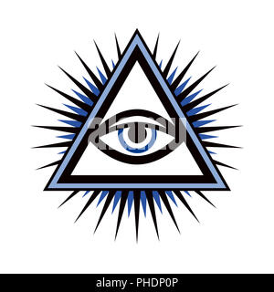 All-Seeing Eye (The Eye of Providence) Stock Photo