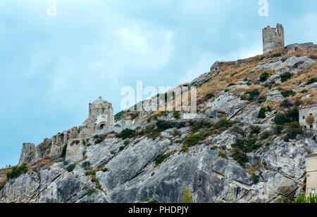Amantea fortifications, Calabria, Italy Stock Photo