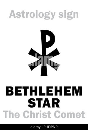 Astrology: BETHLEHEM STAR (The Christ Comet) Stock Photo