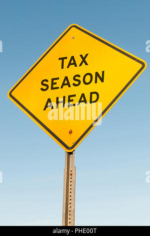 Tax Season Ahead Stock Photo