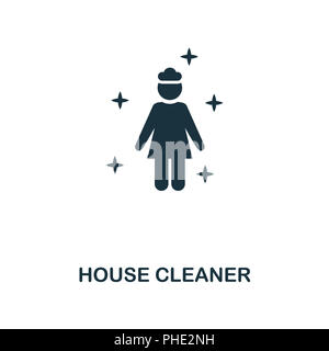 House Cleaner creative icon. Simple element illustration. House Cleaner concept symbol design from cleaning collection. Can be used for mobile and web Stock Photo