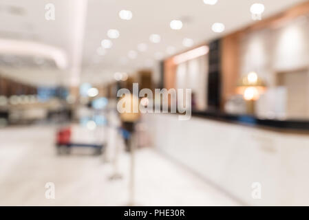 hotel lobby blurred background Stock Photo