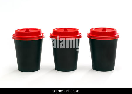 paper cup, disposable tableware Stock Photo
