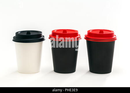 paper cup, disposable tableware Stock Photo