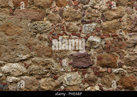 old stone and brick wall  background Stock Photo
