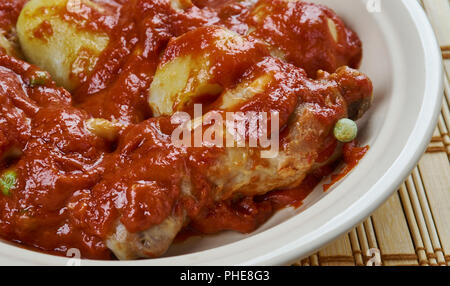 Durban Chicken Curry Stock Photo