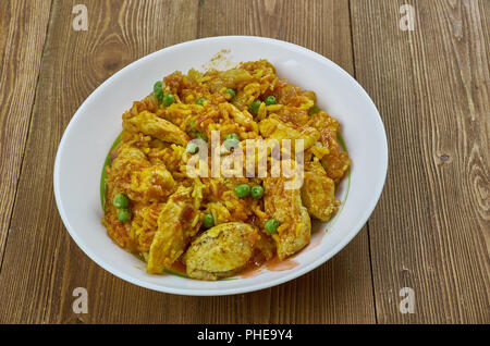 arroz chaufa de pollo Stock Photo