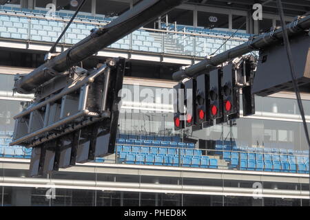 Traffick light in Monza autodrome. Stock Photo