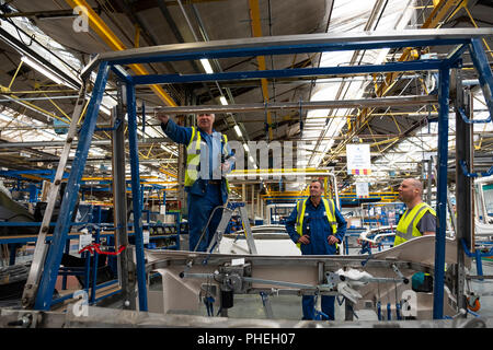 Interior of modern bus and coach manufacturing plant by Alexander ...