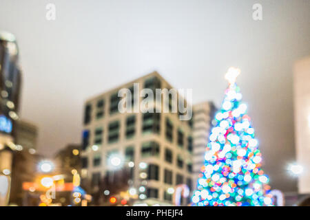 holiday scenes in uptown charlotte north carolina Stock Photo