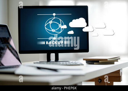 LIVE STREAMING Backup Download Computing Digital Data transferring , STREAMING Download Stock Photo