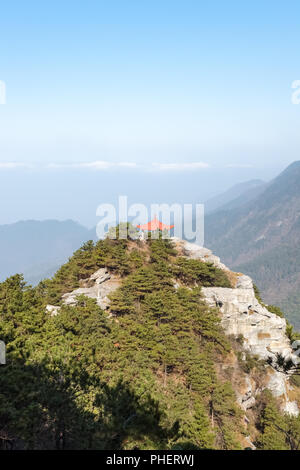 traditional pavilion on mount lushan Stock Photo