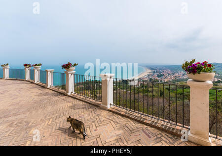 Vasto, Italy - A sea town on the hill, Abruzzo region. Here the historic center during the spring. Stock Photo