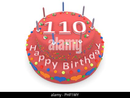Happy Birthday zum 110. Geburtstag Stock Photo Alamy