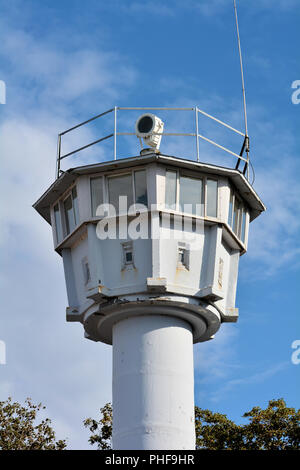 former GDR watchtower in Kühlungsborn on the Baltic Sea Stock Photo