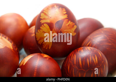 Painted Easter eggs Stock Photo