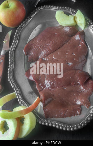 Veal liver Stock Photo