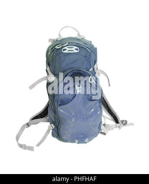 blue backpack isolated on white Stock Photo