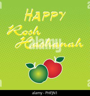 Rosh hashanah jewish new year holiday banner design Stock Vector