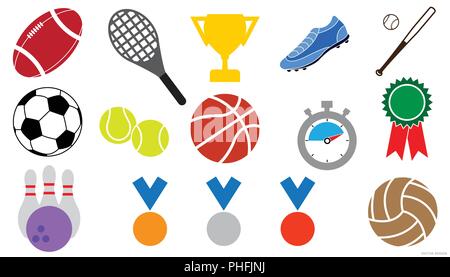 sport icon (sign, symbol) set vector illustration Stock Vector