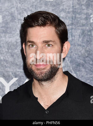 JOHN KRASINSKI American film actor at   the premiere of 'Tom Clancy's Jack Ryan' at The Opening Night of Los Angeles Fleet Week 2018 at Battleship USS Iowa BB-61 on August 31, 2018 in San Pedro, California. Photo: Jeffrey Mayer Stock Photo