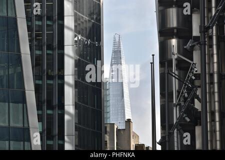 Inside the City of London's Square Mile financial district, London, United Kingdom Stock Photo