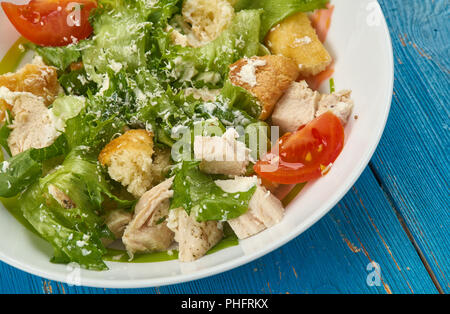 Kale Caesar Salad Stock Photo