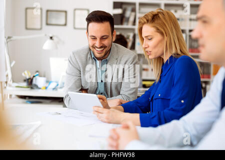 Business people working in office Stock Photo