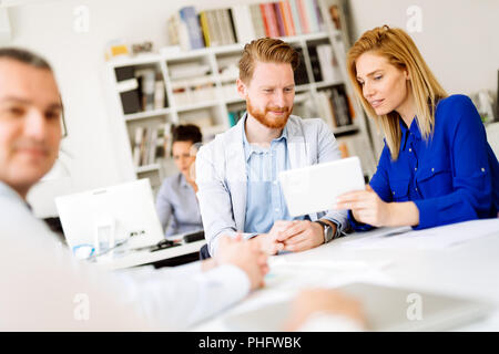 Business coworkers teamwork Stock Photo